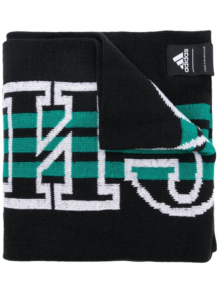 Gosha Rubchinskiy Gosha Rubchinskiy X Adidas Logo Scarf - Black