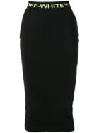 Off-white Stretch Logo Skirt - Black