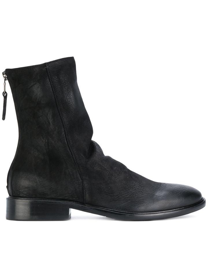 Strategia Rear Zip Boots - Black