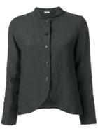 Apuntob Curved Hem Blazer - Grey
