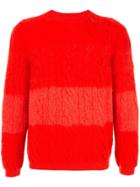 Coohem Cable Knit Jumper - Red