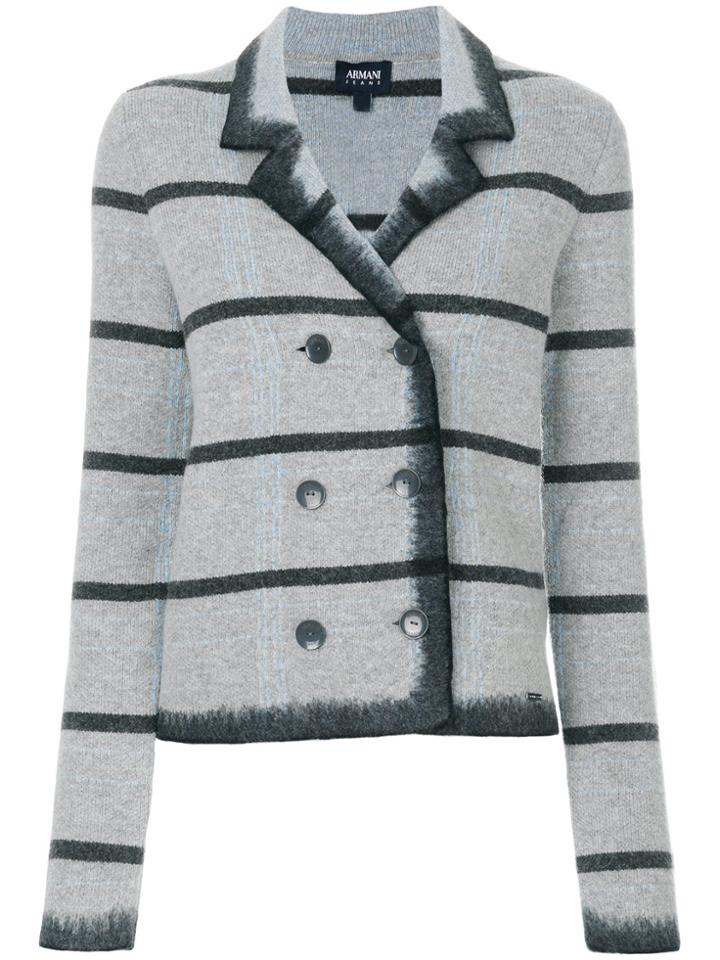 Armani Jeans Striped Jacket - Grey