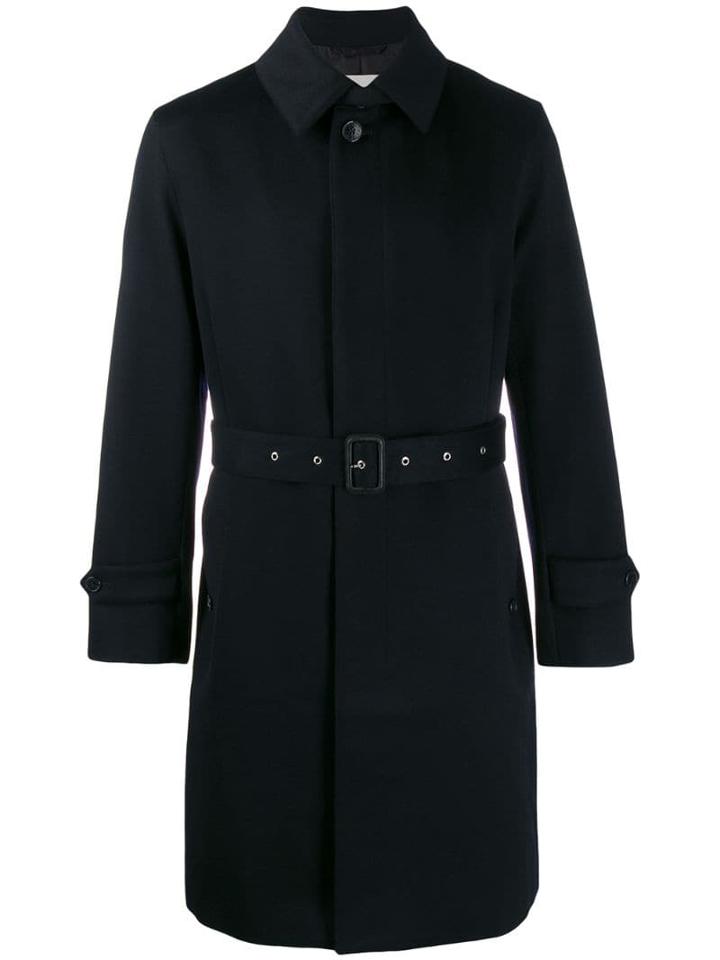Mackintosh Belted Coat - Blue