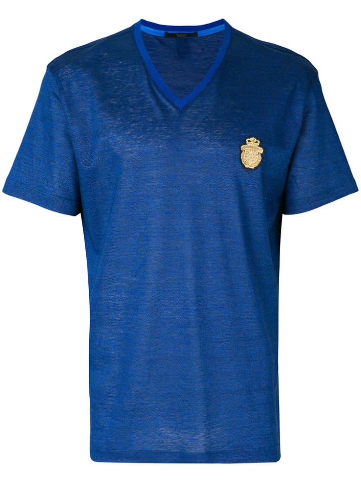 Billionaire V-neck T-shirt - Blue