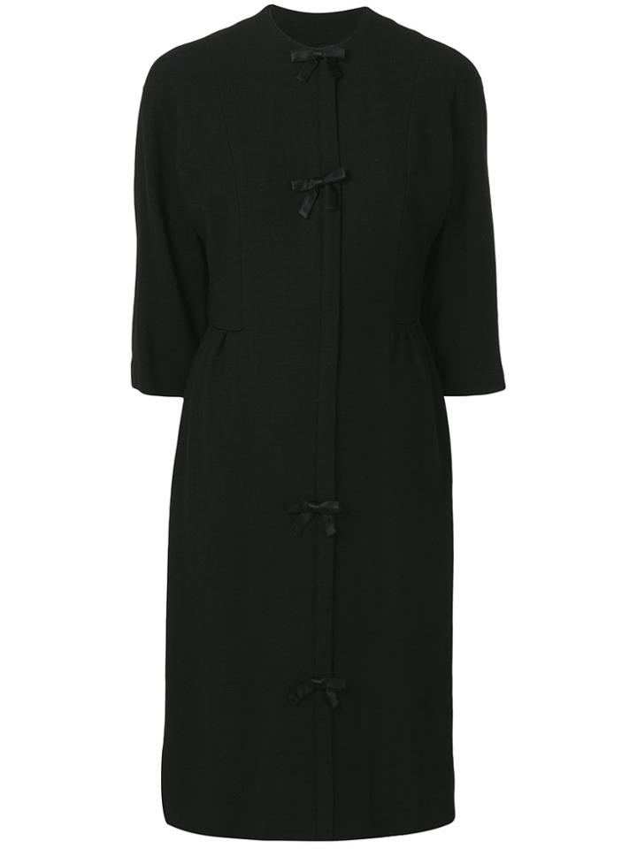 William Vintage 1958 Bow Detail Dress - Black