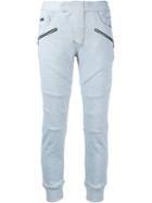 Loveless - Zip Pocket Track Pants - Women - Cotton - 34, Grey, Cotton