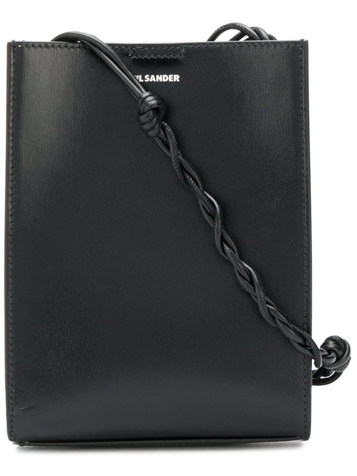 Jil Sander Braided Crossbody Bag - Black