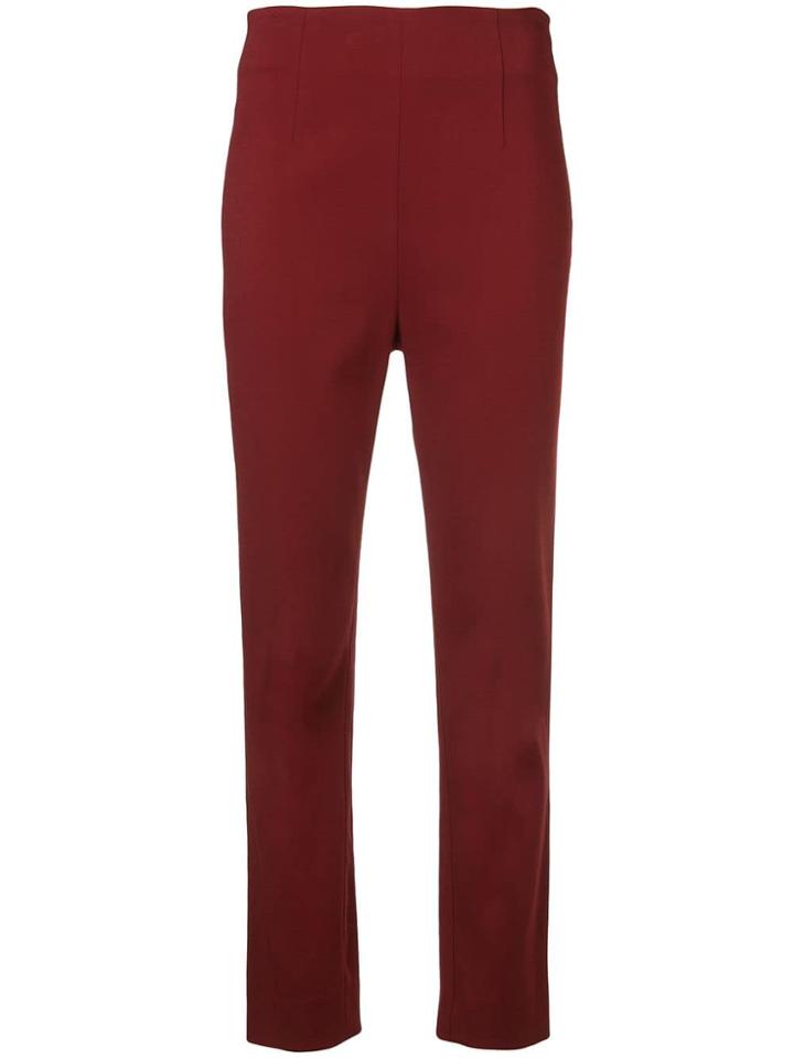Tome High-waist Fitted Trousers - Red