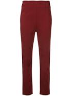Tome High-waist Fitted Trousers - Red