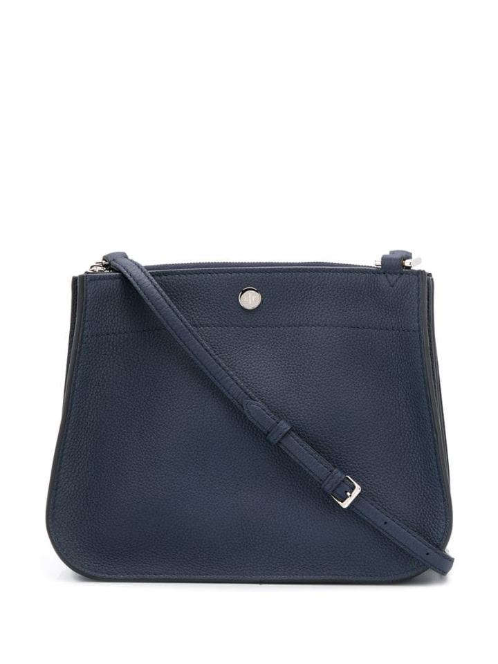 Loro Piana Logo Plaque Shoulder Bag - Blue