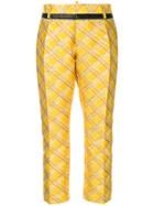 Dsquared2 Checked Trousers - Yellow & Orange