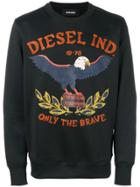 Diesel Embroidered Sweatshirt - Black