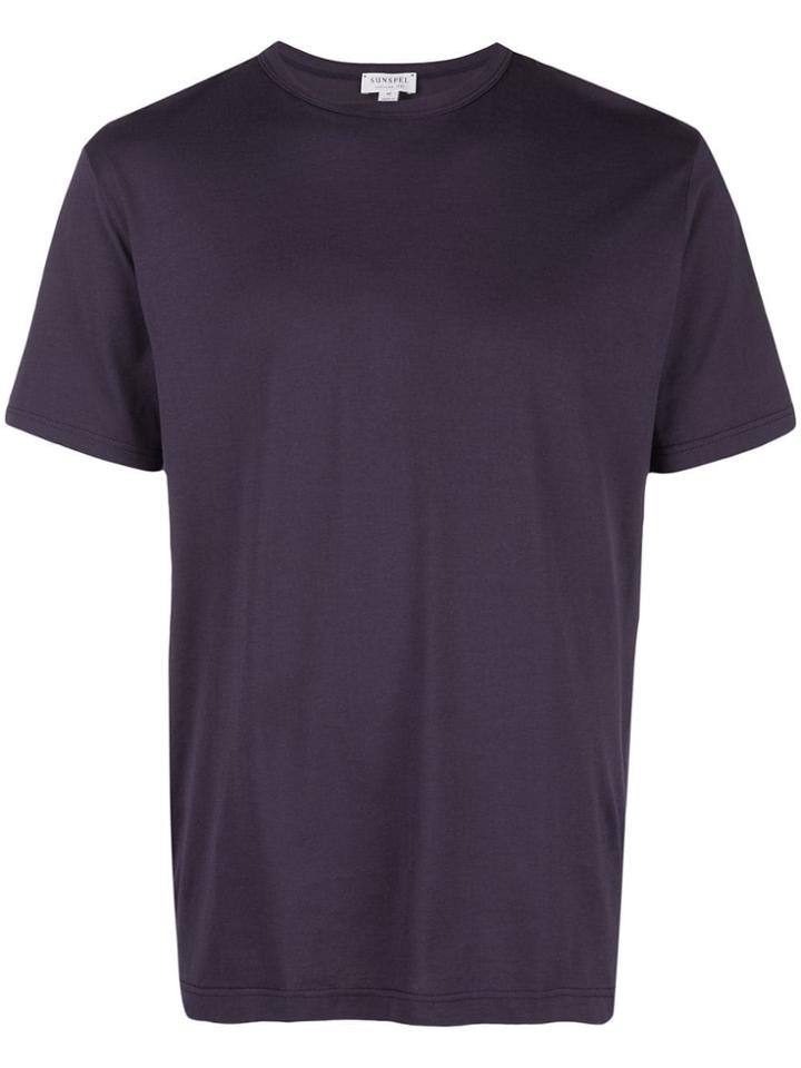 Sunspel Plain T-shirt - Purple