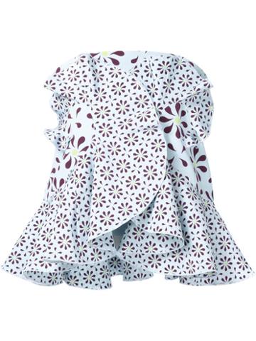 Holly Fulton Strapless Ruffle Top