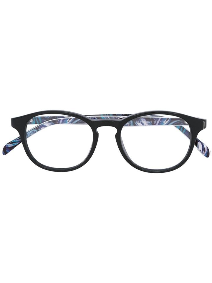 Emilio Pucci Oval Frame Glasses - Black