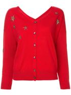 Guild Prime Star Patterned Cardigan - Red