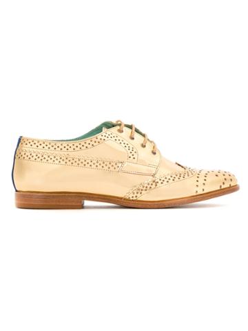 Blue Bird Shoes Leather Oxfords - Yellow & Orange