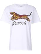 P.a.r.o.s.h. Tiger Print T-shirt - White