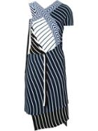 Emilio Pucci Striped Asymmetric Dress