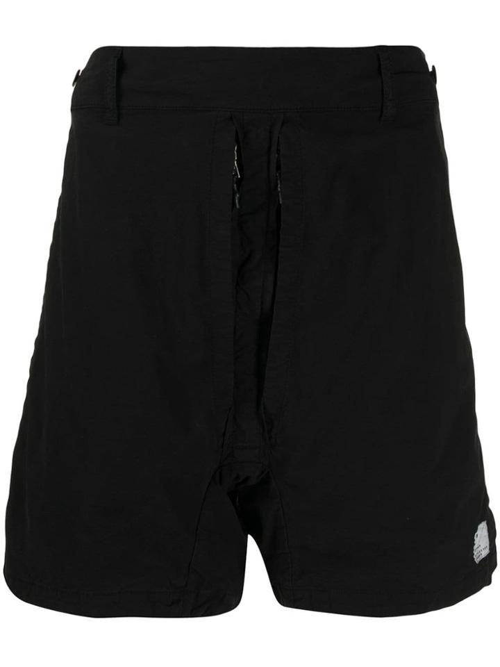 11 By Boris Bidjan Saberi Shorts With Logo Label - Black