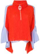 Aviù Draped Sleeves Blouse - Yellow & Orange