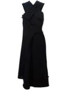 Comme Des Garçons Vintage Crossed Strap Jersey Dress, Women's, Size: Medium, Black