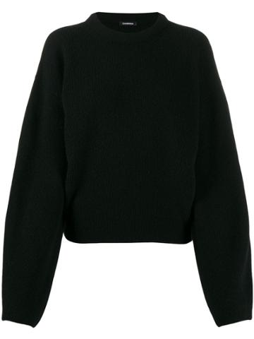 Canessa Ribbed Knit Jumper - Black