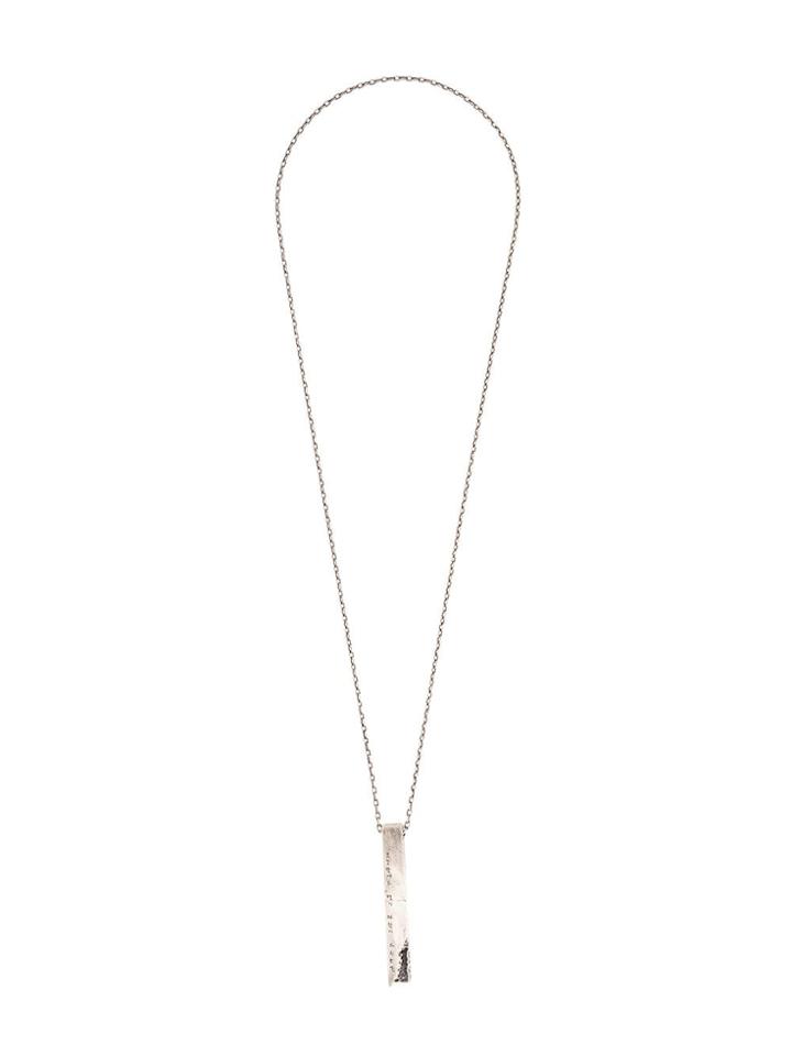 Holzpuppe Texture Pendant Necklace - Silver