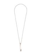 Holzpuppe Texture Pendant Necklace - Silver