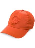 Stone Island Embroidered Logo Baseball Cap - Orange