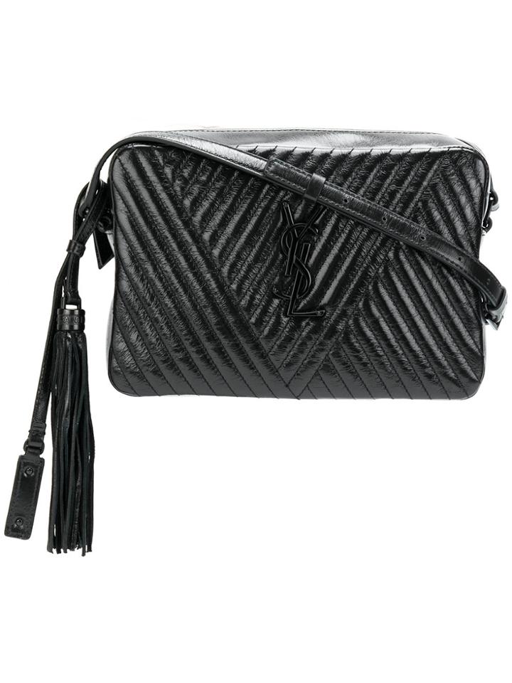 Saint Laurent Quilted Camera Bag - Black