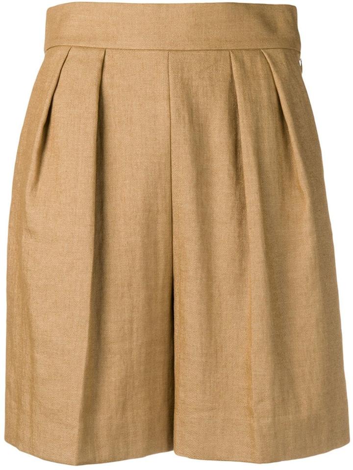 Theory Wide-leg Shorts - Neutrals