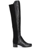 Stuart Weitzman 45mm Panelled Knee Length Boots - Black