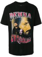 Modern Man Demna Gvasalia Printed T-shirt, Men's, Size: Large, Black, Cotton