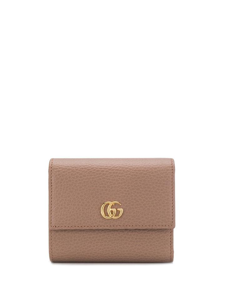 Gucci Gg Marmont Wallet - Neutrals