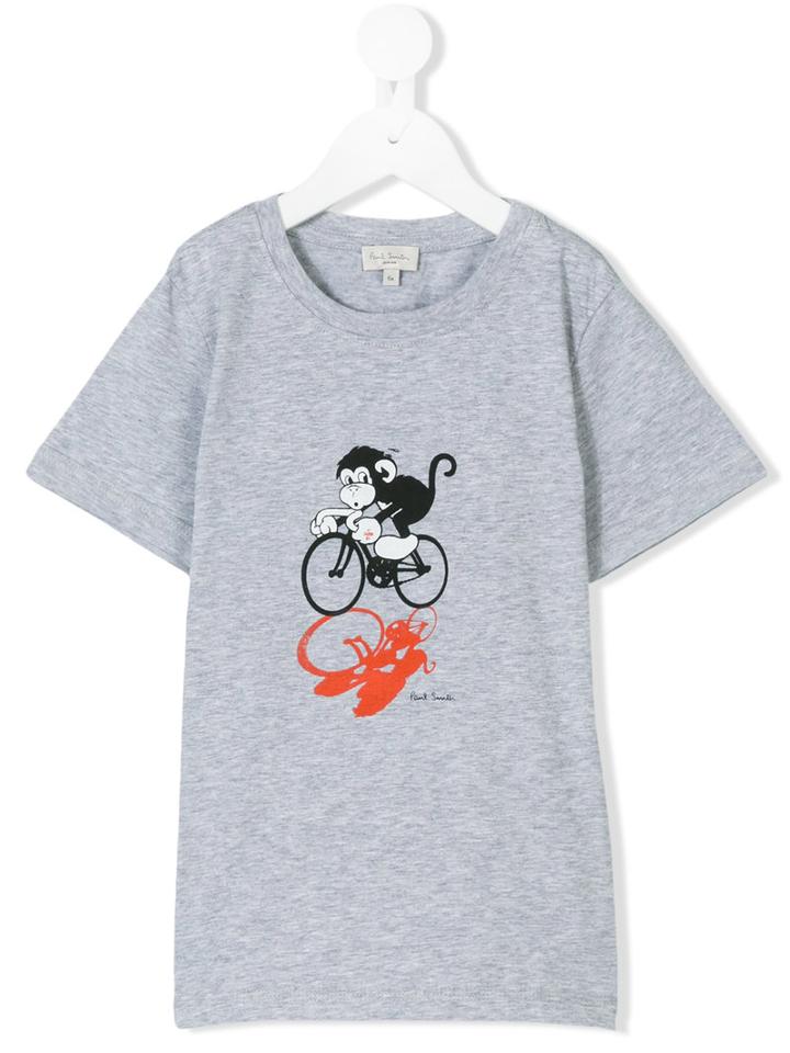 Paul Smith Junior - Printed T-shirt - Kids - Cotton - 5 Yrs, Grey