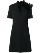Lanvin Asymmetric Ruffle Dress - Black