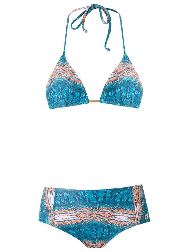 Brigitte Triangle Bikini Set, Women's, Size: Medium, Blue, Polyamide/spandex/elastane