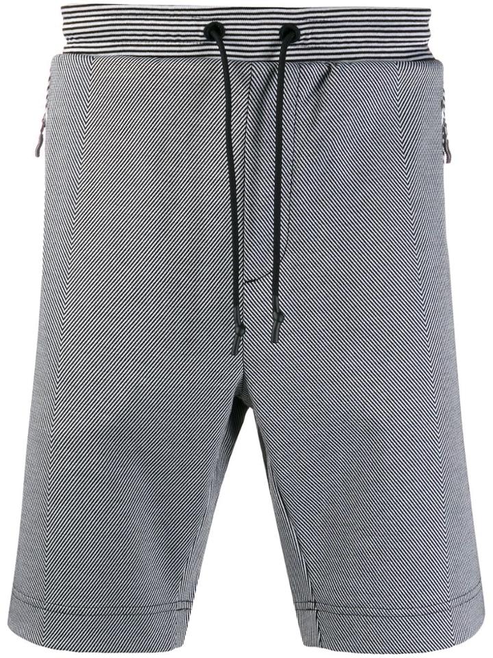 Boss Hugo Boss Stripe Print Shorts - Black