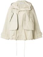 Katharine Hamnett Oversized Drawstring Jacket - Nude & Neutrals