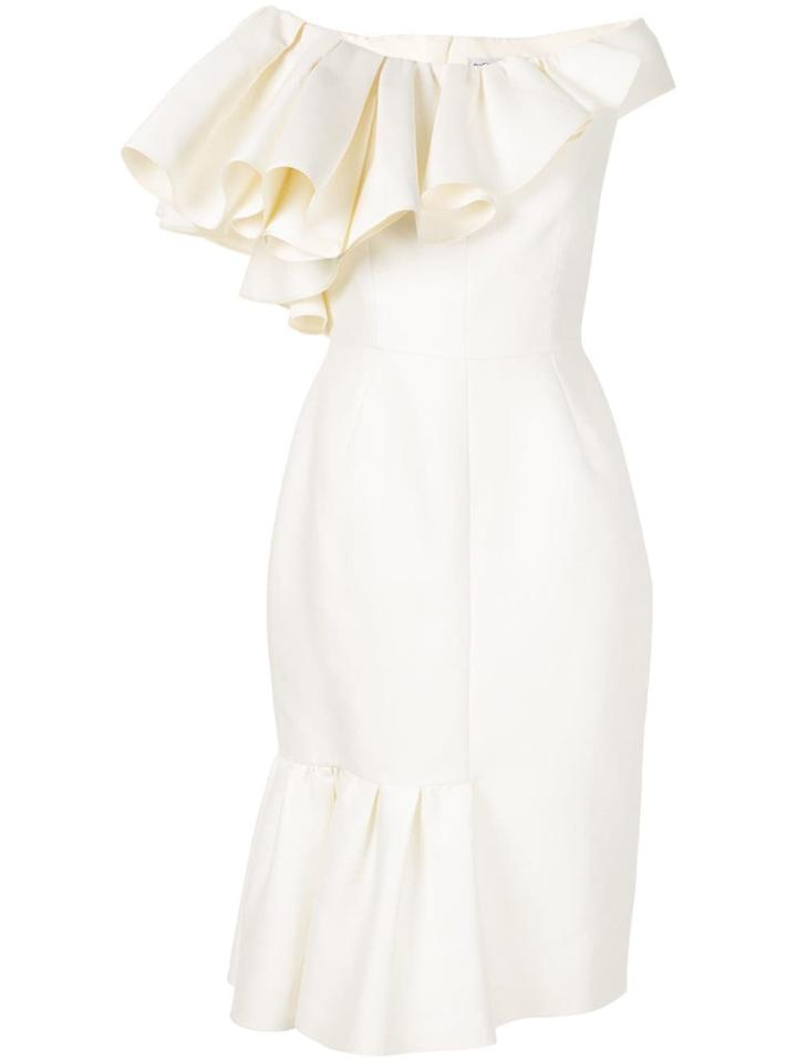 Dice Kayek Ruffle Off-shoulder Dress - White