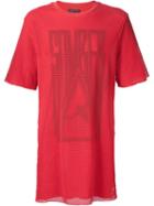 Alexandre Plokhov 'somber Mesh' T-shirt, Men's, Size: 48, Red, Cotton/spandex/elastane