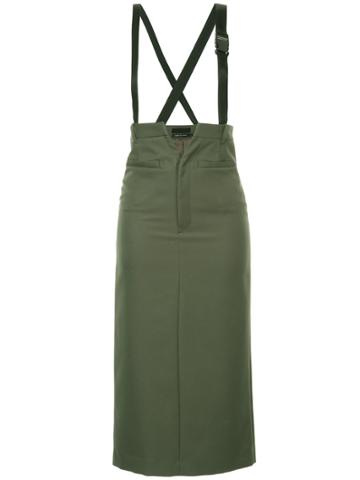 Aula Fitted Pencil Skirt - Green