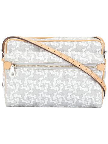 Céline Vintage Jacquard Crossbody - White
