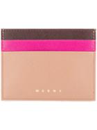 Marni Colour Blocked Card Holder - Neutrals