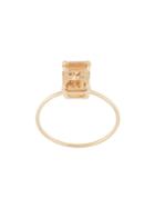 Natalie Marie 9kt Yellow Gold Champagne Quartz Ring