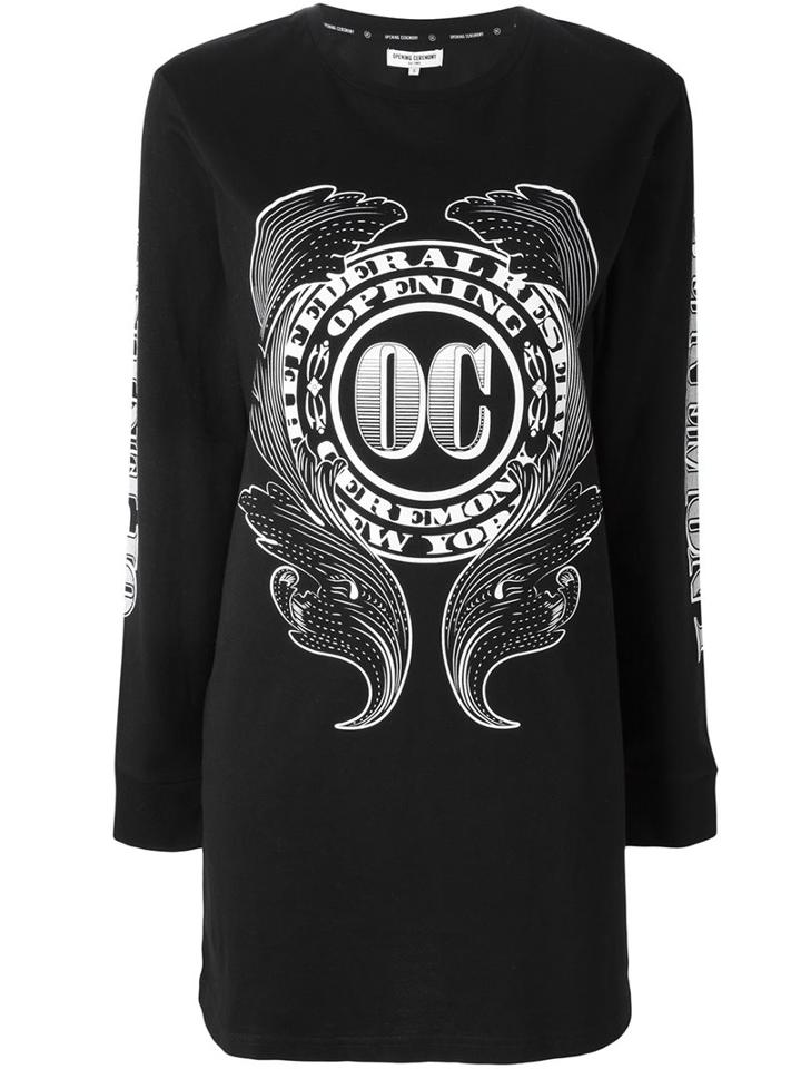 Opening Ceremony Long Logo Print Sweatshirt