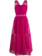Pinko Sheer Tulle Midi Dress