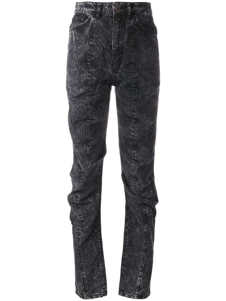 Y / Project Deconstructed Boyfriend Jeans - Black