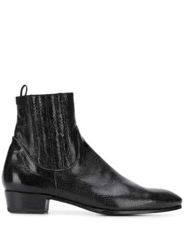 Lidfort Leather Boots - Black